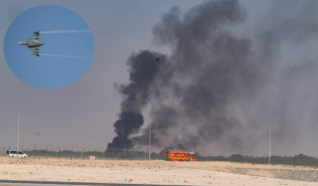 Dubai air show में भारतीय वायुसेना का tejash लड़ाकू विमान दुर्घटनाग्रस्त