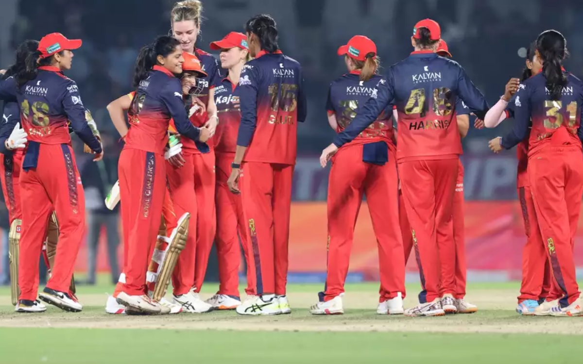 लगातार पांचवीं जीत के साथ RCB Pley Off में Gujrat Giants को 61 रन से हराया