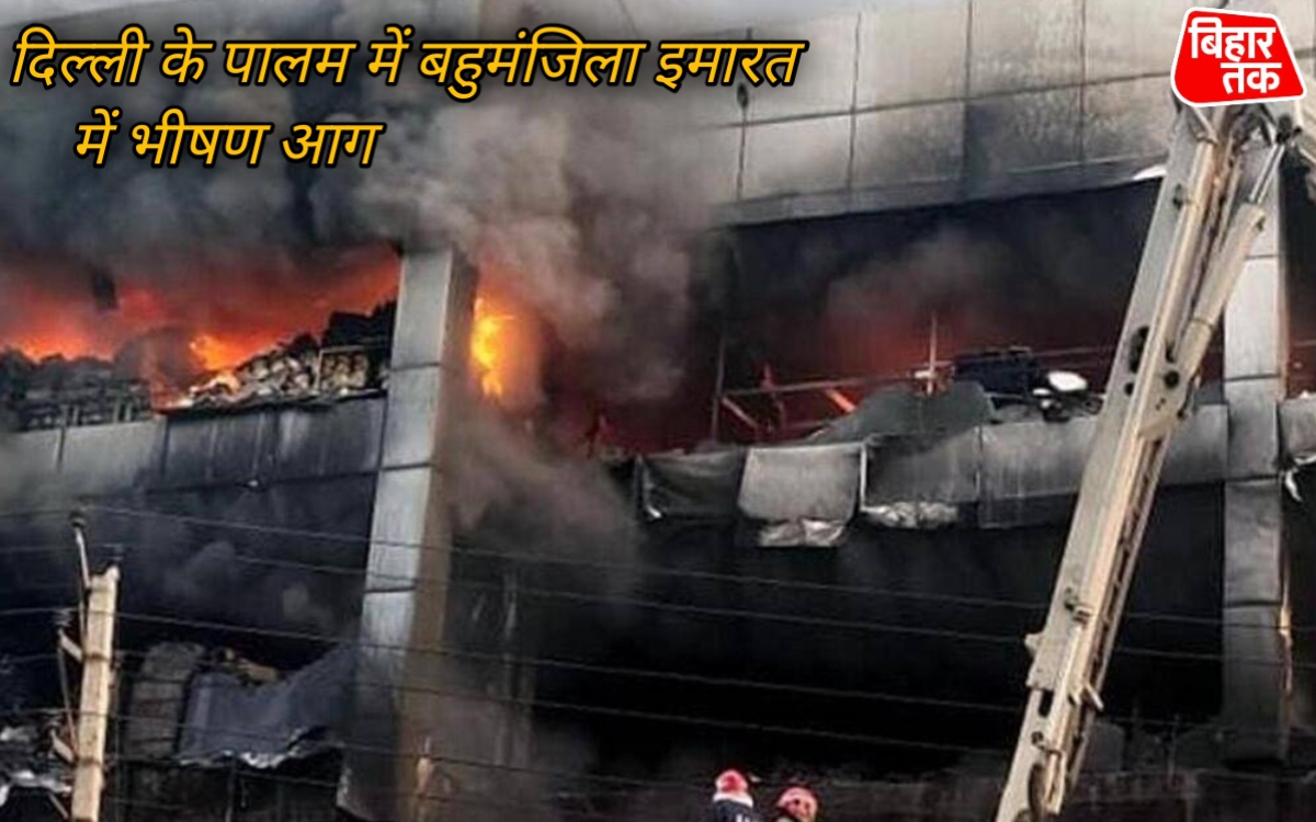 दिल्ली के पालम में बहुमंजिला इमारत में भीषण आग कम से कम 9 लोगों की मौत